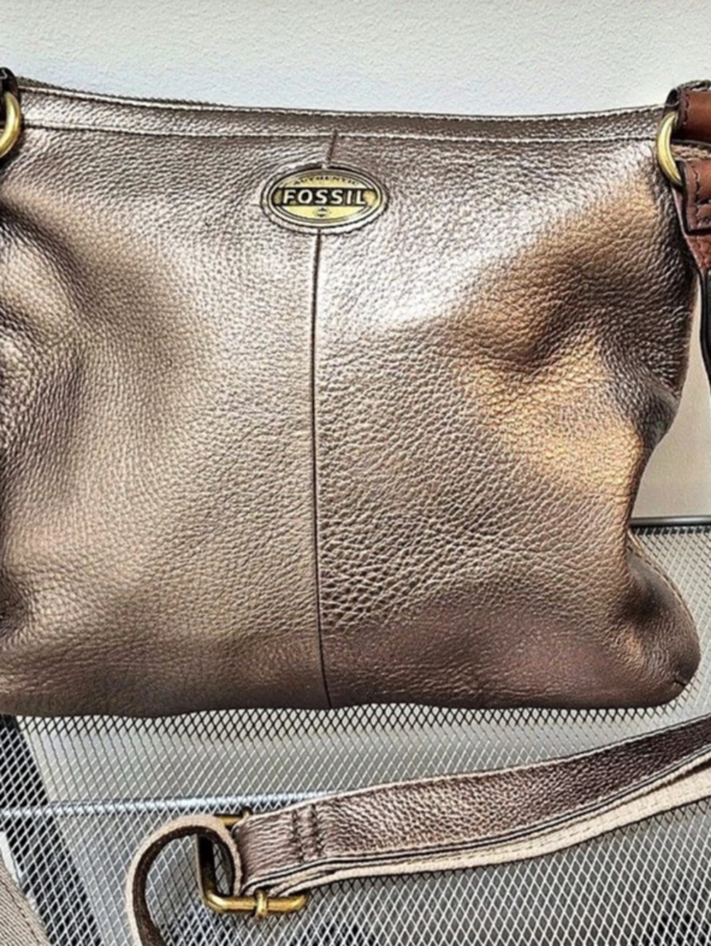Fossil Brown Crossbody Bag